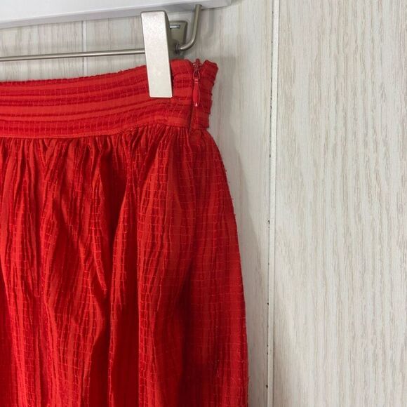 Lulus Womens Maxi Skirt Red Size Small Midsummer Memories Boho Textured Festival - Picture 4 of 9